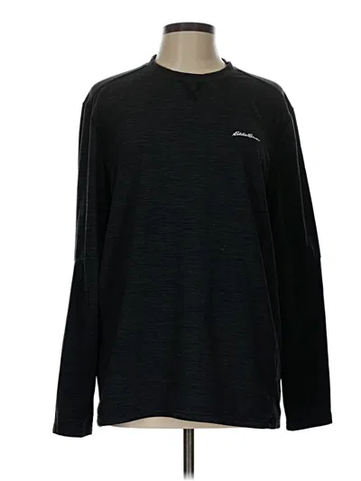 Pre-owned Eddie Bauer Long Sleeve T-shirt In Black