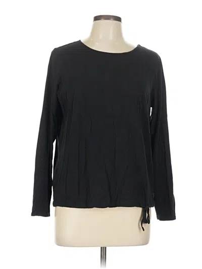 Pre-owned Eddie Bauer Long Sleeve T-shirt In Black