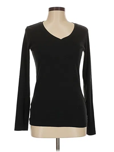 Pre-owned Eddie Bauer Long Sleeve T-shirt In Black