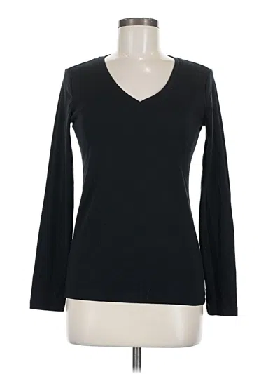 Pre-owned Eddie Bauer Long Sleeve T-shirt In Black