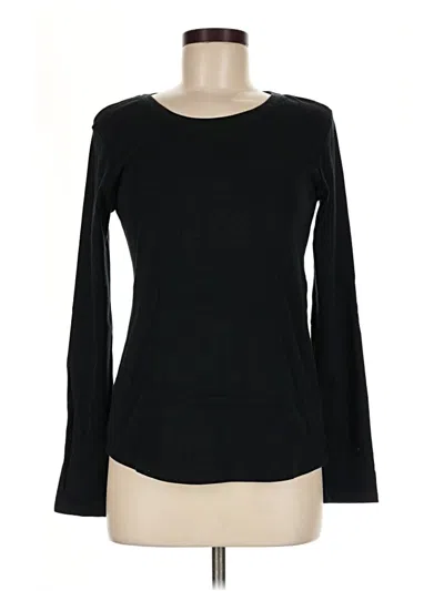 Pre-owned Eddie Bauer Long Sleeve T-shirt In Black