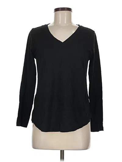Pre-owned Eddie Bauer Long Sleeve T-shirt In Black