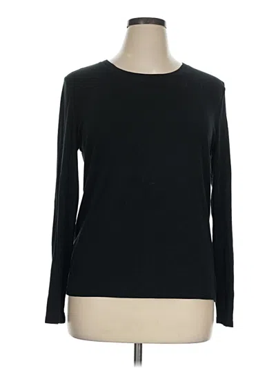 Pre-owned Eddie Bauer Long Sleeve T-shirt In Black