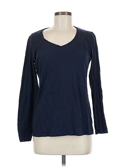 Pre-owned Eddie Bauer Long Sleeve T-shirt In Blue