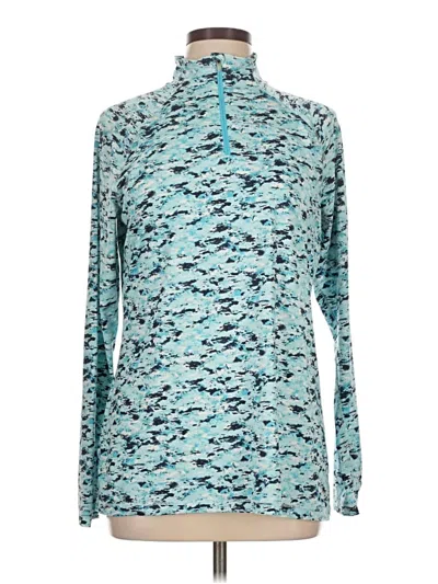 Pre-owned Eddie Bauer Long Sleeve T-shirt In Blue