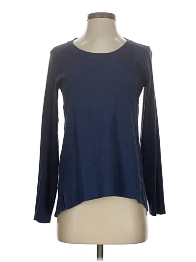 Pre-owned Eddie Bauer Long Sleeve T-shirt In Blue