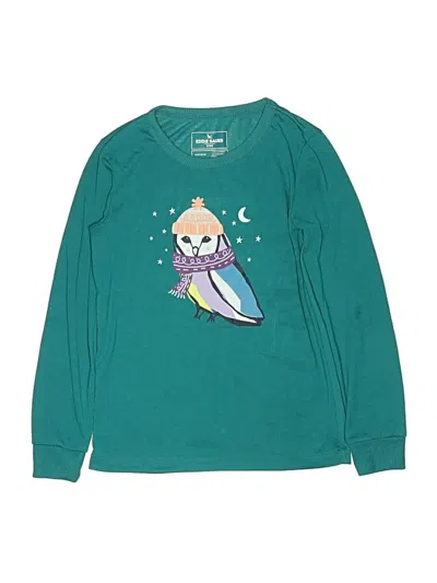Pre-owned Eddie Bauer Kids' Long Sleeve T-shirt In Blue
