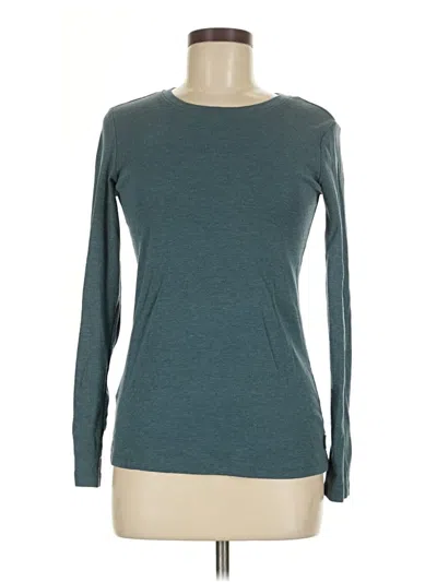 Pre-owned Eddie Bauer Long Sleeve T-shirt In Blue