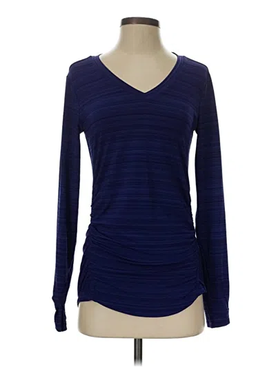 Pre-owned Eddie Bauer Long Sleeve T-shirt In Blue