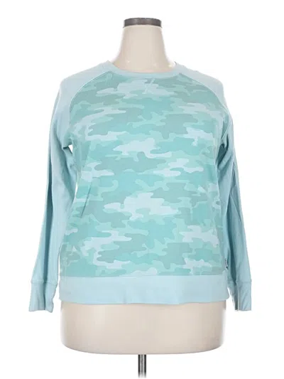 Pre-owned Eddie Bauer Long Sleeve T-shirt In Blue