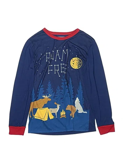 Pre-owned Eddie Bauer Kids' Long Sleeve T-shirt In Blue