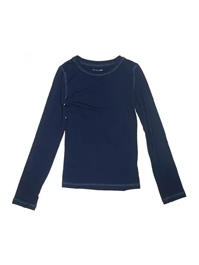 Pre-owned Eddie Bauer Kids' Long Sleeve T-shirt In Blue