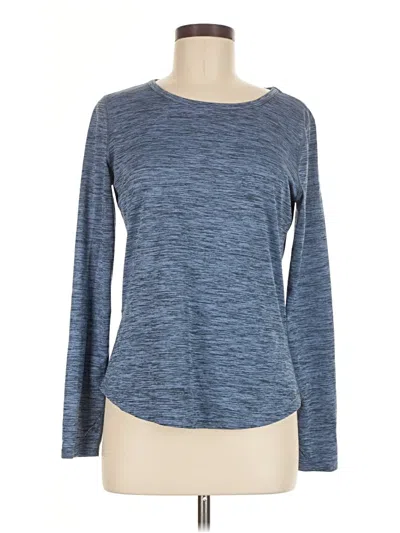 Pre-owned Eddie Bauer Long Sleeve T-shirt In Blue