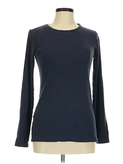 Pre-owned Eddie Bauer Long Sleeve T-shirt In Blue