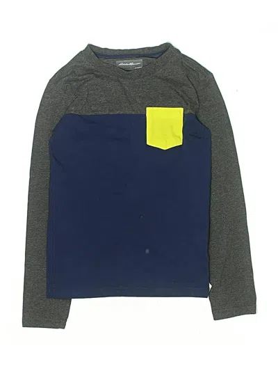 Pre-owned Eddie Bauer Kids' Long Sleeve T-shirt In Gray