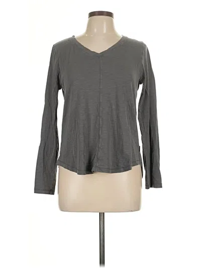 Pre-owned Eddie Bauer Long Sleeve T-shirt In Gray