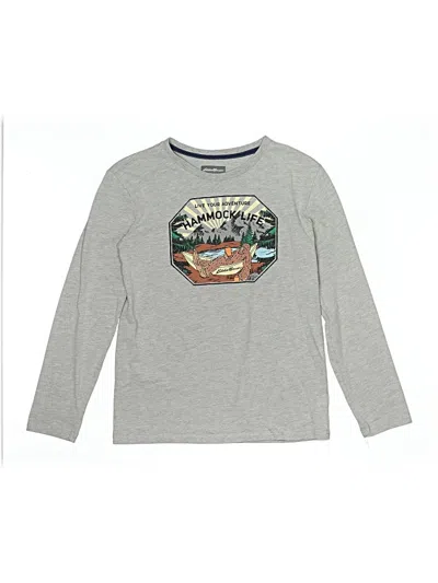 Pre-owned Eddie Bauer Kids' Long Sleeve T-shirt In Gray