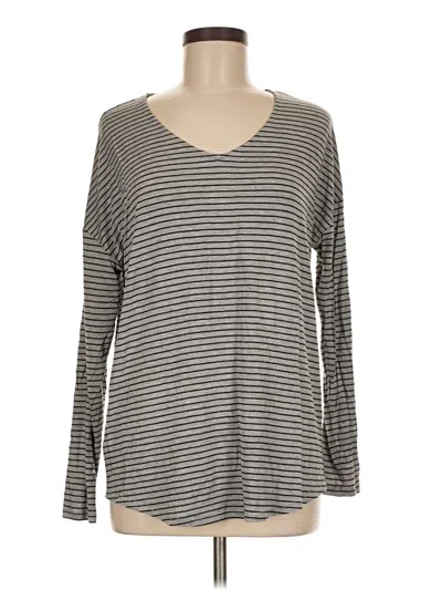 Pre-owned Eddie Bauer Long Sleeve T-shirt In Gray