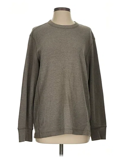 Pre-owned Eddie Bauer Long Sleeve T-shirt In Gray