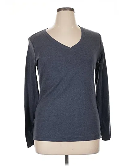 Pre-owned Eddie Bauer Long Sleeve T-shirt In Gray