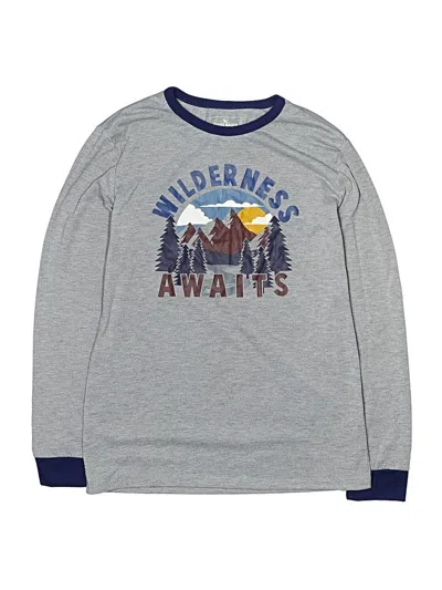 Pre-owned Eddie Bauer Kids' Long Sleeve T-shirt In Gray