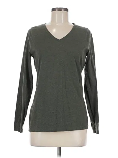 Pre-owned Eddie Bauer Long Sleeve T-shirt In Gray