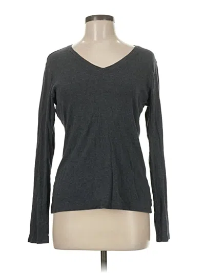 Pre-owned Eddie Bauer Long Sleeve T-shirt In Gray