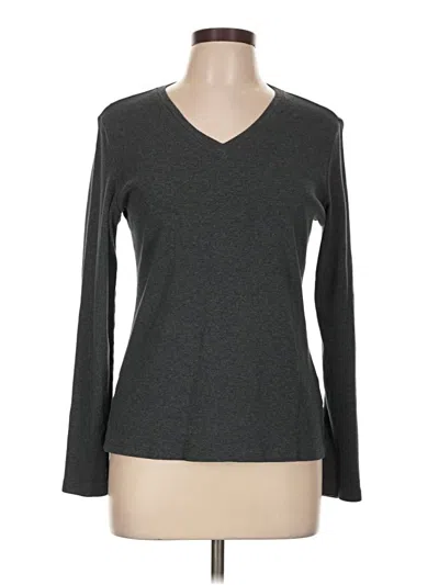 Pre-owned Eddie Bauer Long Sleeve T-shirt In Gray