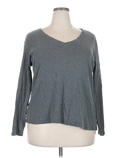 Pre-owned Eddie Bauer Long Sleeve T-shirt In Gray