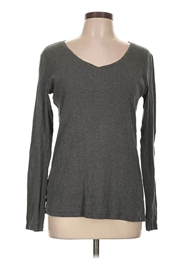 Pre-owned Eddie Bauer Long Sleeve T-shirt In Gray