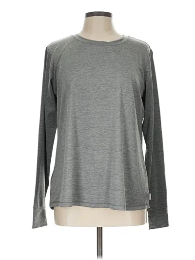 Pre-owned Eddie Bauer Long Sleeve T-shirt In Gray