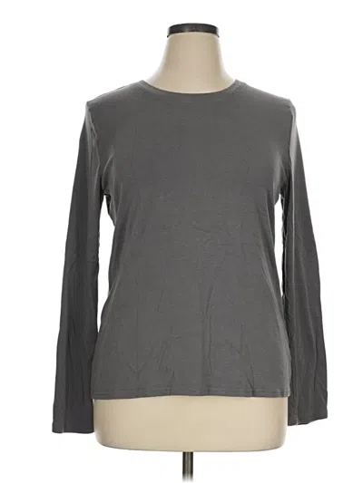 Pre-owned Eddie Bauer Long Sleeve T-shirt In Gray