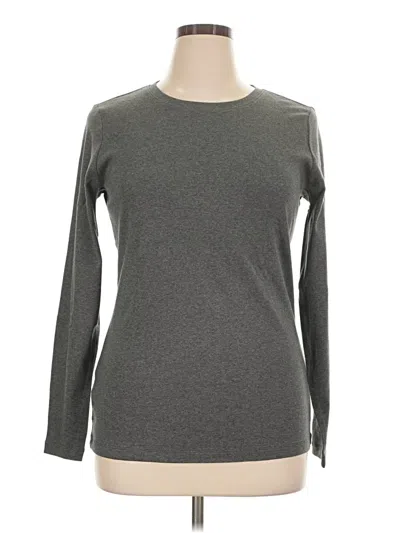 Pre-owned Eddie Bauer Long Sleeve T-shirt In Gray
