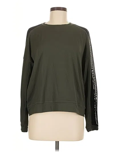 Pre-owned Eddie Bauer Long Sleeve T-shirt In Green