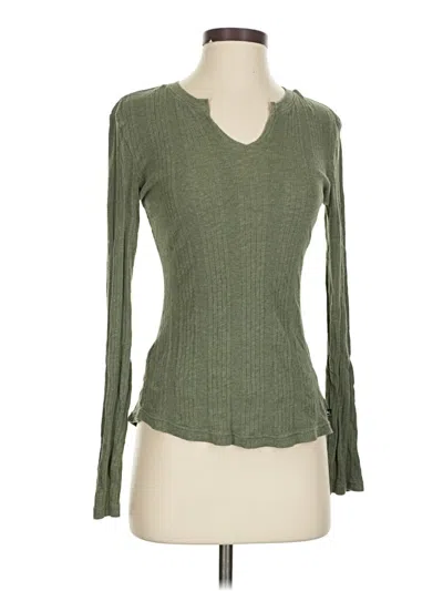 Pre-owned Eddie Bauer Long Sleeve T-shirt In Green