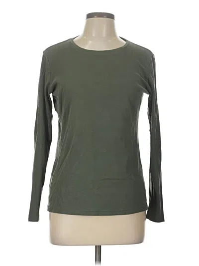 Pre-owned Eddie Bauer Long Sleeve T-shirt In Green