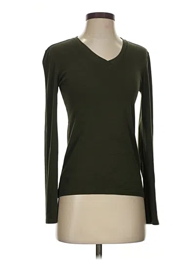Pre-owned Eddie Bauer Long Sleeve T-shirt In Green