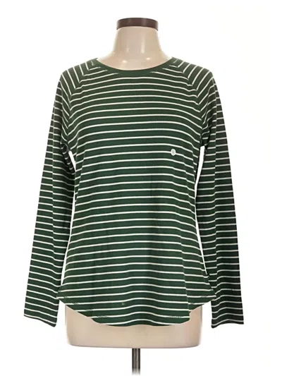 Pre-owned Eddie Bauer Long Sleeve T-shirt In Green