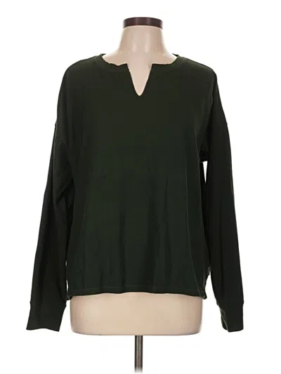 Pre-owned Eddie Bauer Long Sleeve T-shirt In Green