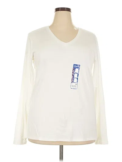Eddie Bauer Long Sleeve T-shirt In Ivory