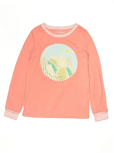 Pre-owned Eddie Bauer Kids' Long Sleeve T-shirt In Orange