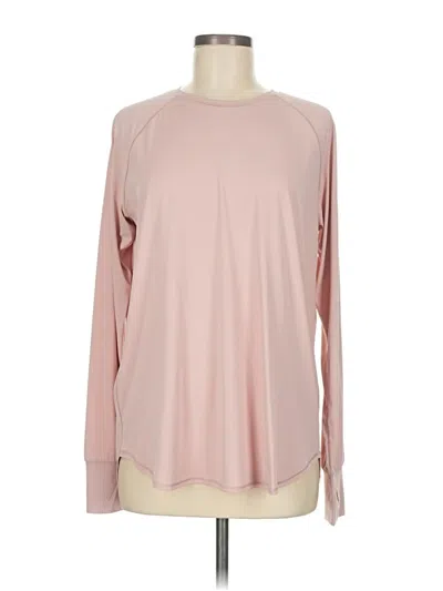 Pre-owned Eddie Bauer Long Sleeve T-shirt In Pink