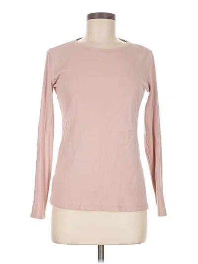 Pre-owned Eddie Bauer Long Sleeve T-shirt In Pink