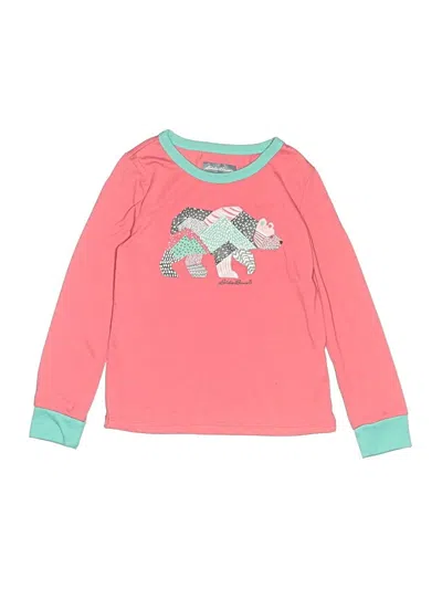Pre-owned Eddie Bauer Kids' Long Sleeve T-shirt In Pink