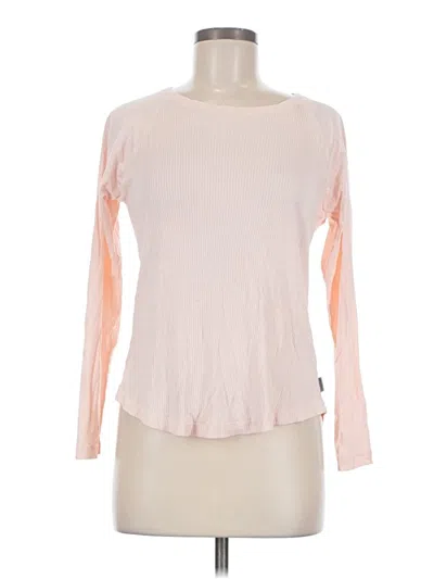 Pre-owned Eddie Bauer Long Sleeve T-shirt In Pink
