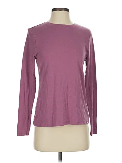 Pre-owned Eddie Bauer Long Sleeve T-shirt In Purple