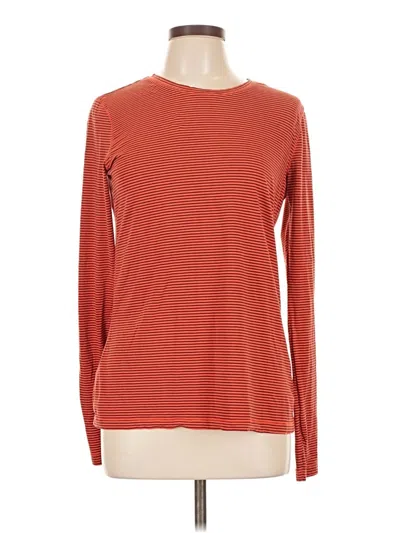 Pre-owned Eddie Bauer Long Sleeve T-shirt In Red