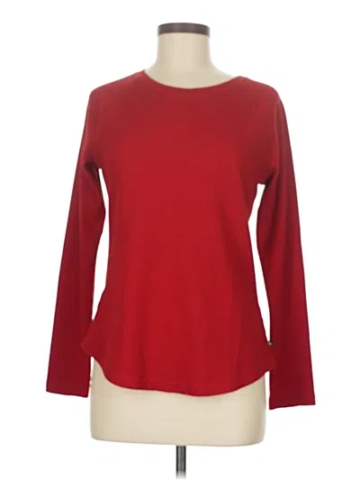 Pre-owned Eddie Bauer Long Sleeve T-shirt In Red