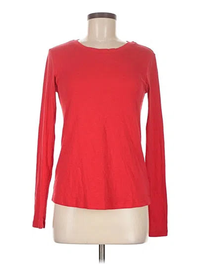 Pre-owned Eddie Bauer Long Sleeve T-shirt In Red