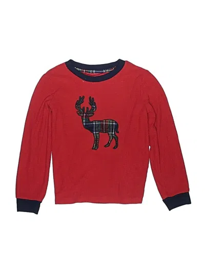 Pre-owned Eddie Bauer Kids' Long Sleeve T-shirt In Red